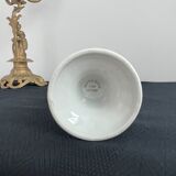 Vintage small vase stylized floral pattern porcelain ouragan ulysse paris, 1970s, france