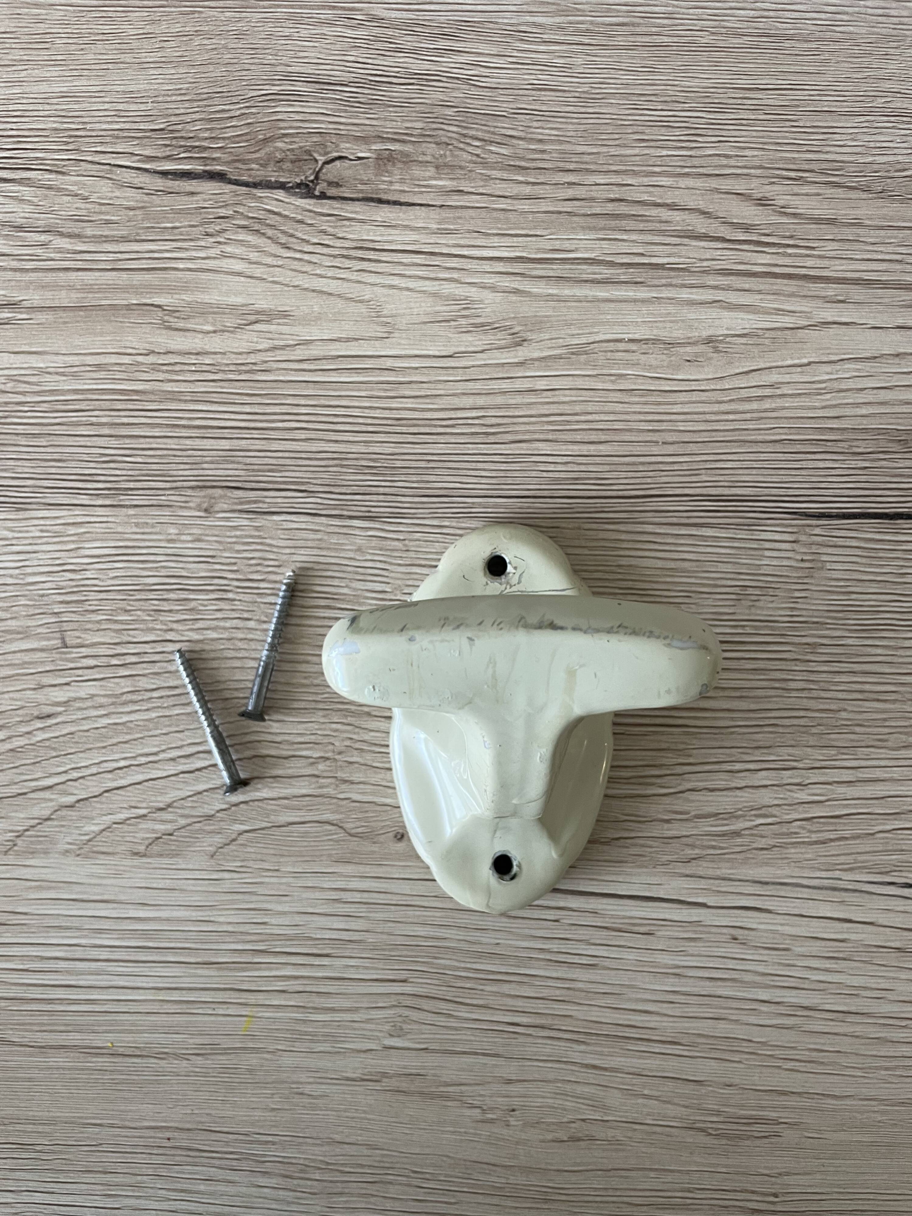 Vintage ceramic wall hook