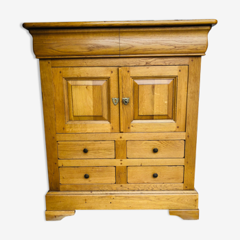 Entrance cabinet in light solid wood
