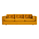 Sofa bergen mustard velour, scandinavian design