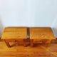 Paire de tables de nuit vintage 1980