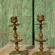 Pair of antique brass candlesticks – Napoleon III style