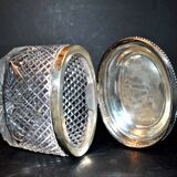 Old box in silver and cut crystal germany hallmark 833