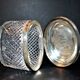 Old box in silver and cut crystal germany hallmark 833