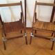 Oak folding chairs 50s