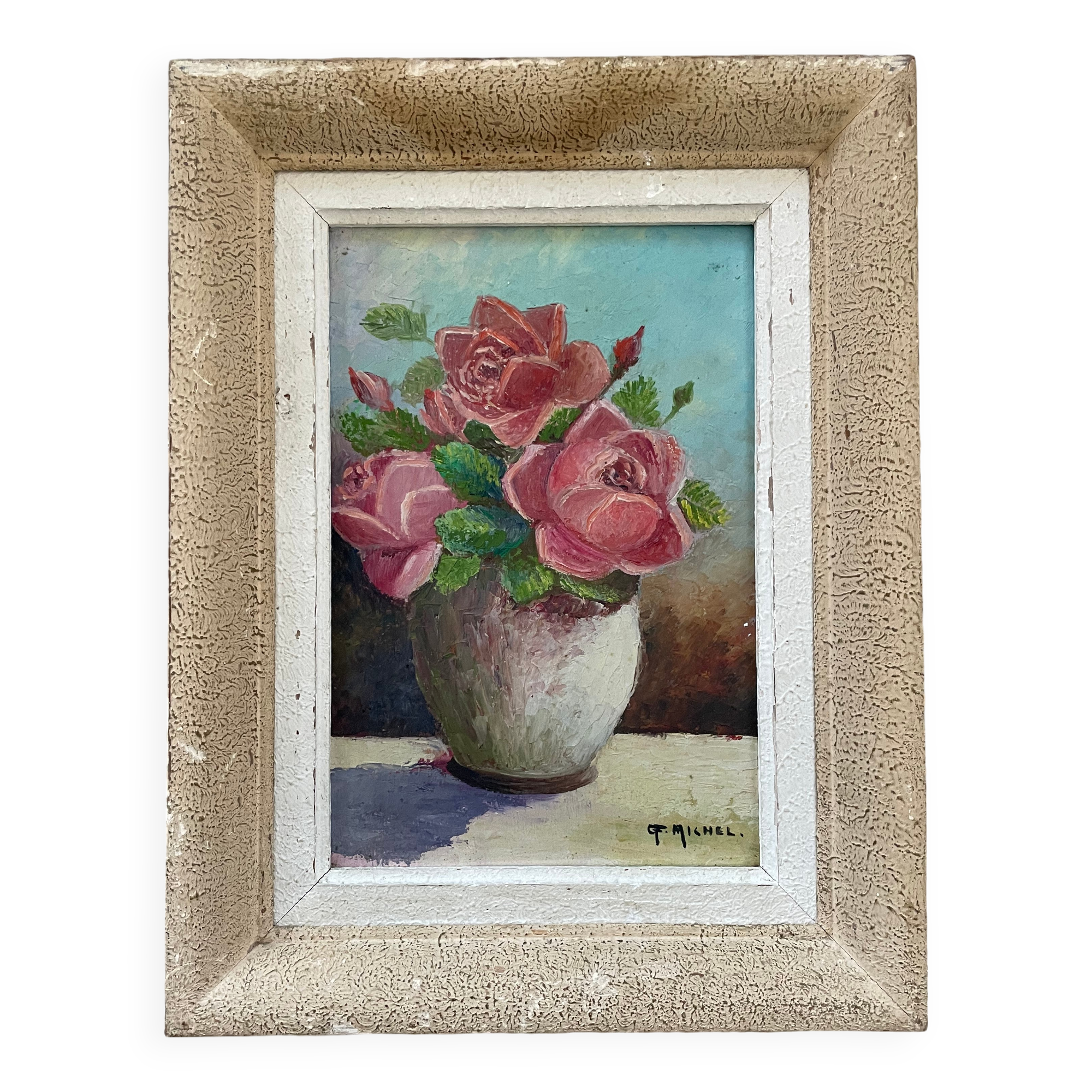 Small old framed painting