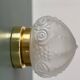 Vintage Art Deco frosted glass globe wall/ceiling light.