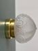 Vintage Art Deco frosted glass globe wall/ceiling light.