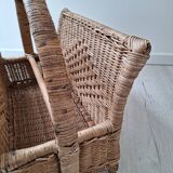 Rattan magazine holder