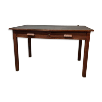 Flat desk black laqué tray 1950