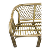 2-seater rattan bench