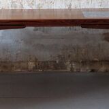 Danish rosewood and blue ceramic tile coffee table, Denmark 1960s