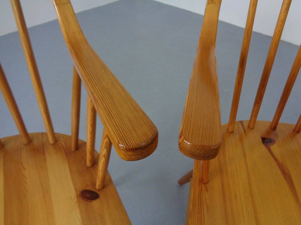 Pine Chairs by Erik Ole Jørgensen, Set of 5