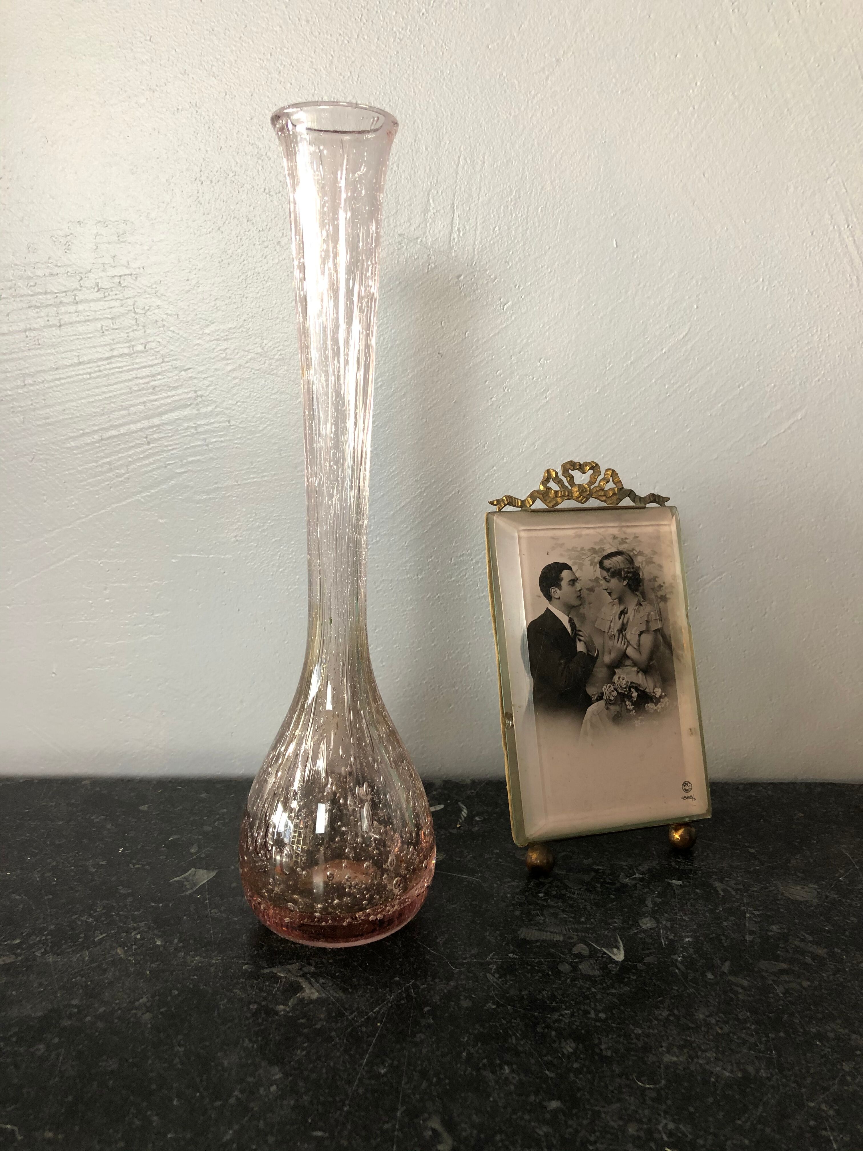 Blown glass vase