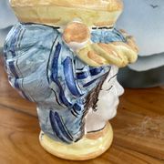Ceramic Moorish head vase Caltagirone Sicily