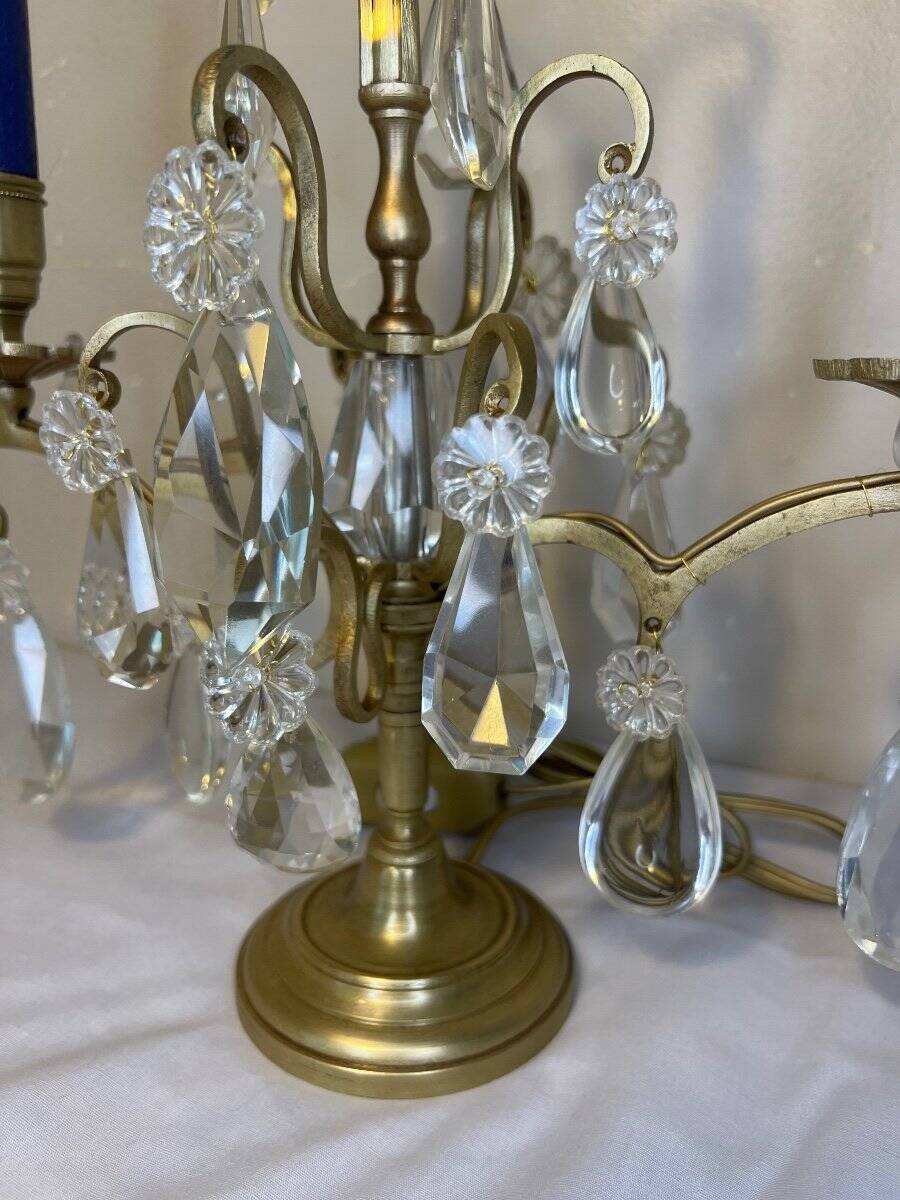 Pair of bronze candlesticks