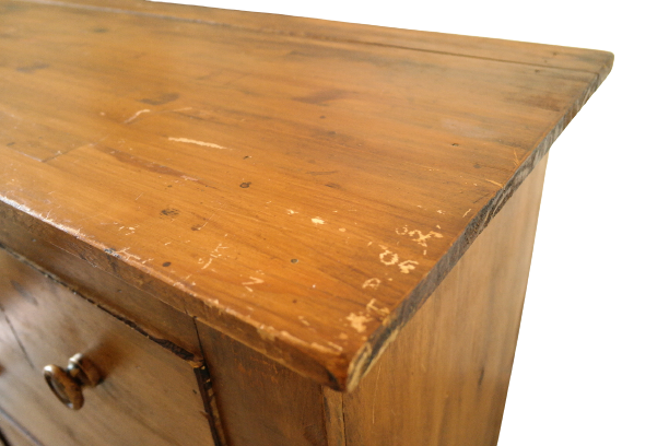 Rustic pine chest of drawers