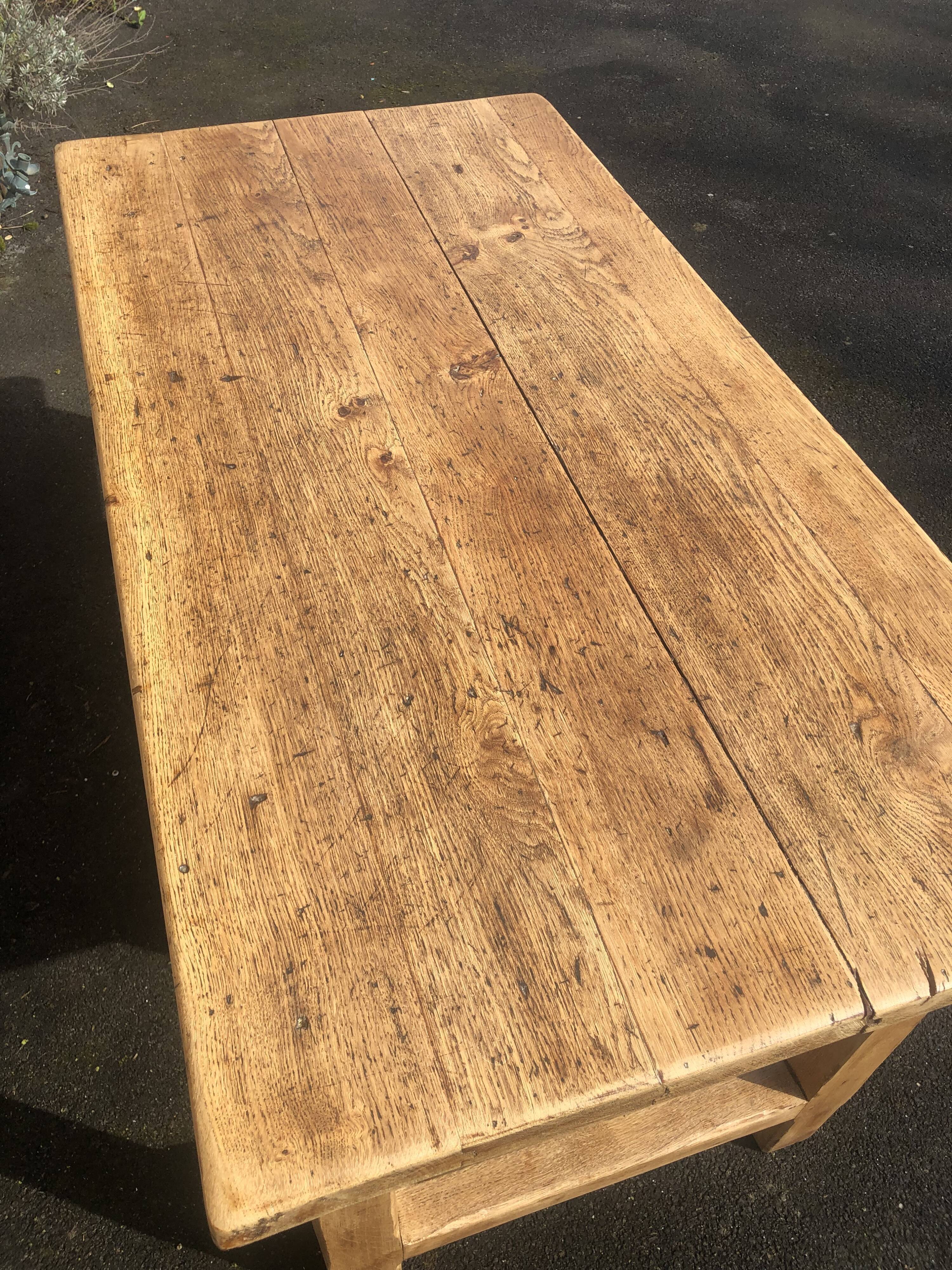 Old oak farmhouse table