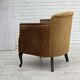 1960s, Danish armchair, furniture velour, ash wood.