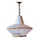 UFO silkscreened glass pendant light, 1970