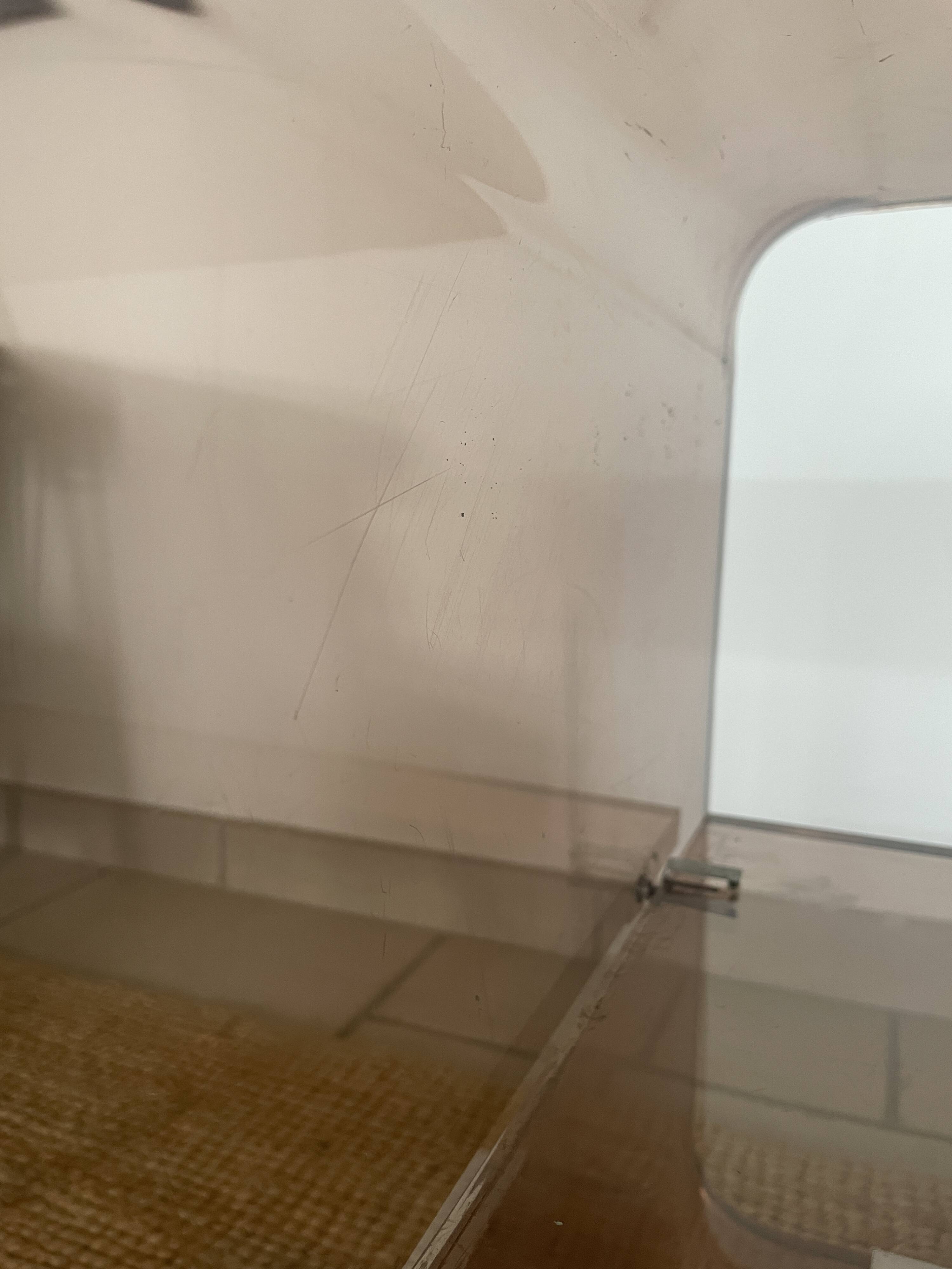 Coffee table in smoked plexiglass by Michel Dumas for Roche Bobois