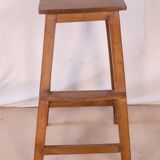 Old Burmese teak workshop top stool
