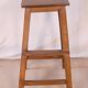 Old Burmese teak workshop top stool