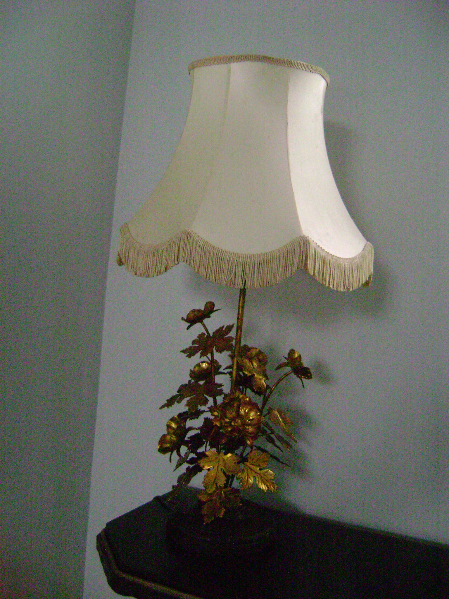 73cm gold metal lampshade with fabrics