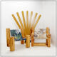 "Lincoln Rocca" armchair in solid pine by KRJST Studio – 21st century