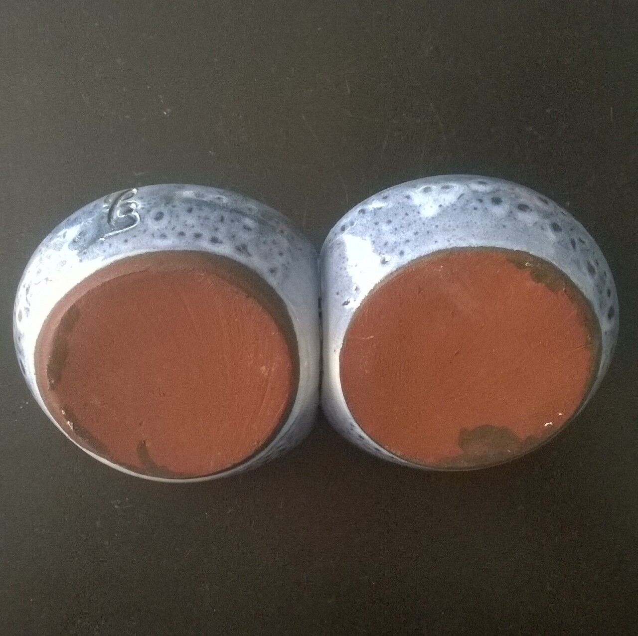 Vintage ceramic double cup