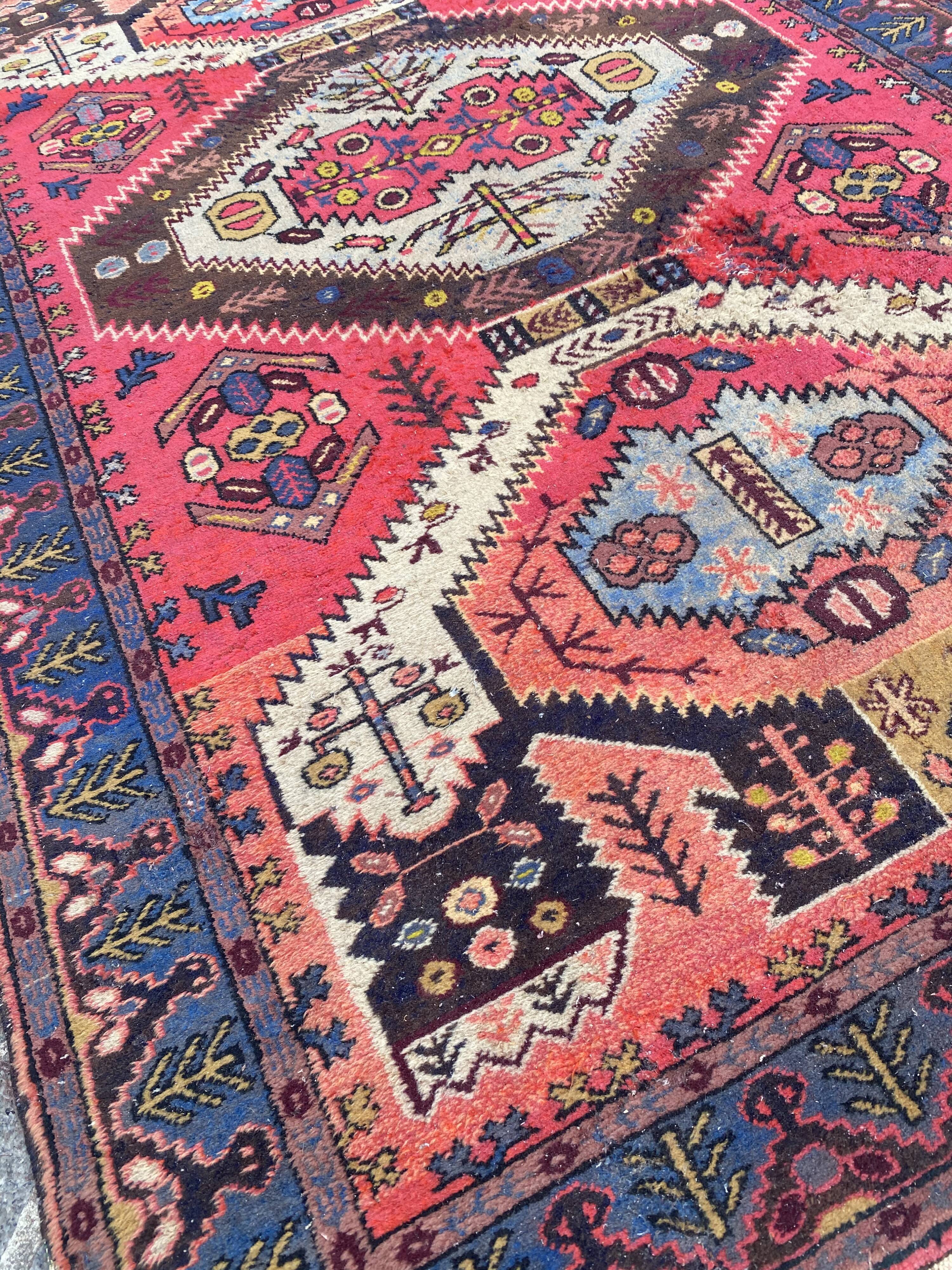 Handmade Vintage Caucasian carpet 116x185 cm