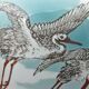 Old art nouveau vase with storks signed K&G Lunéville Formosa 703 collection