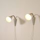 Pair of Scandinavian adjustable wall lamps, '50s