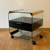 Rolling bedside table by Pierangelo Gallotti 1970