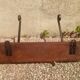 Patères metal et bois massif, vintage