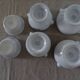4 Large bowls salad bowls + 2 cups PILLIVUYT blue decoration boat G. CAOUDAL