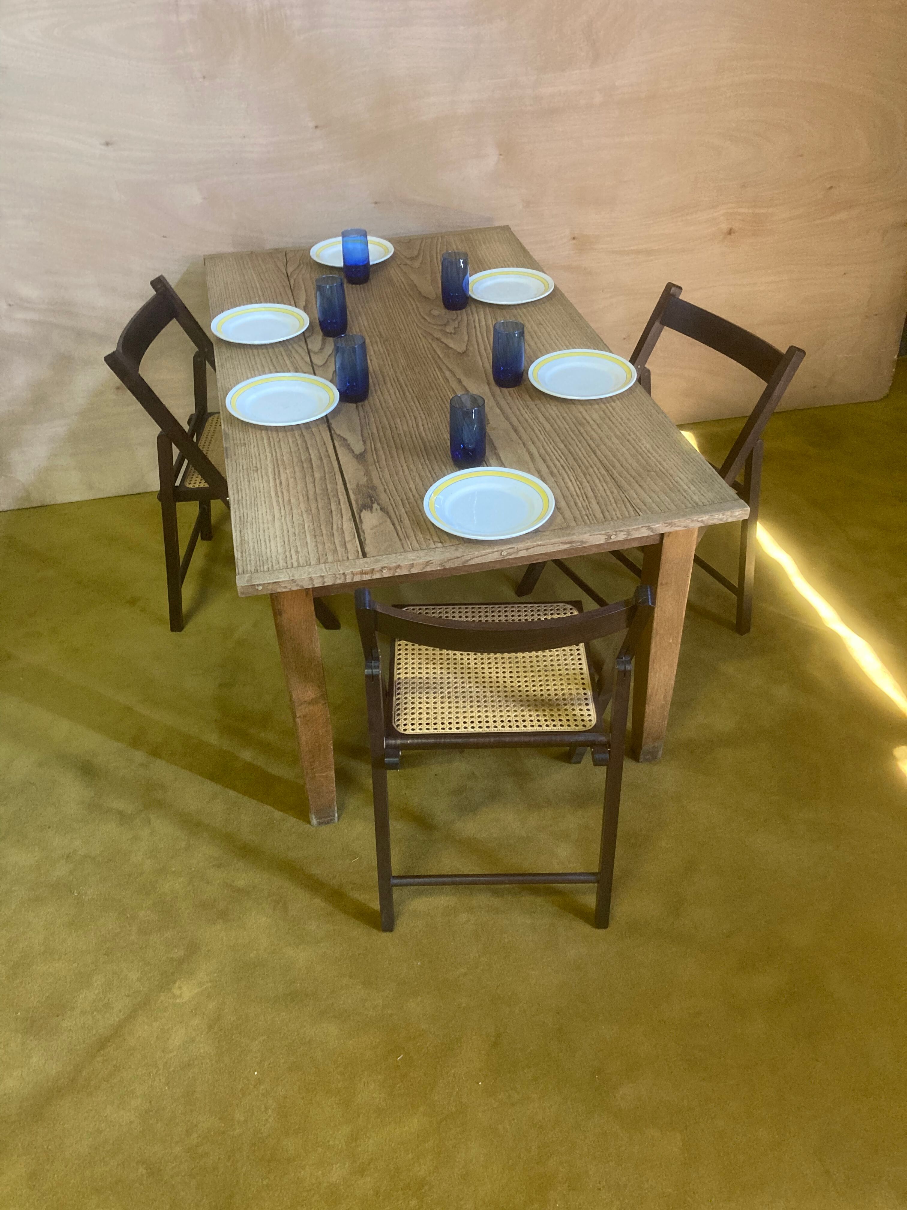 Table de campagne chêne