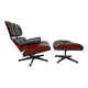 Eames Lounge Chair 670 & Ottoman 671 in rosewood, Herman Miller