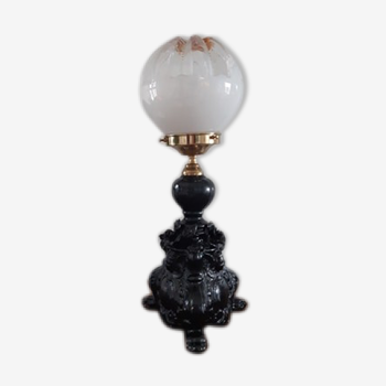 Mazzega globe-laying lamp