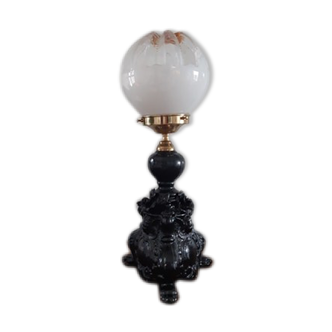 Mazzega globe-laying lamp