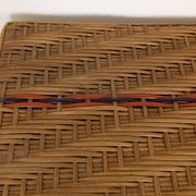 Table en bois et rotin 1920
