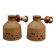 Unique ceramic and copper wall lights by Lisa Larson, Studioarbete Gustavsberg, Sweden, 1960.