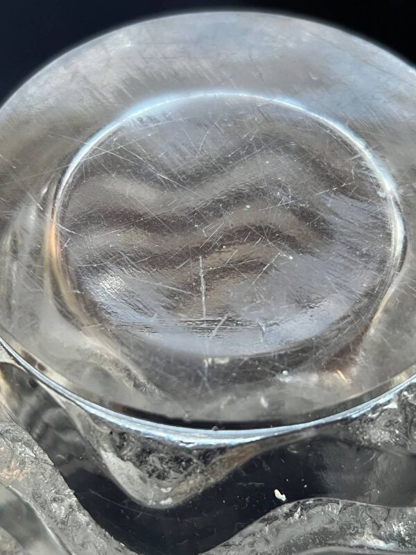 Lalique, vase ''Méandres'', verre, 1934, signé R.LALIQUE