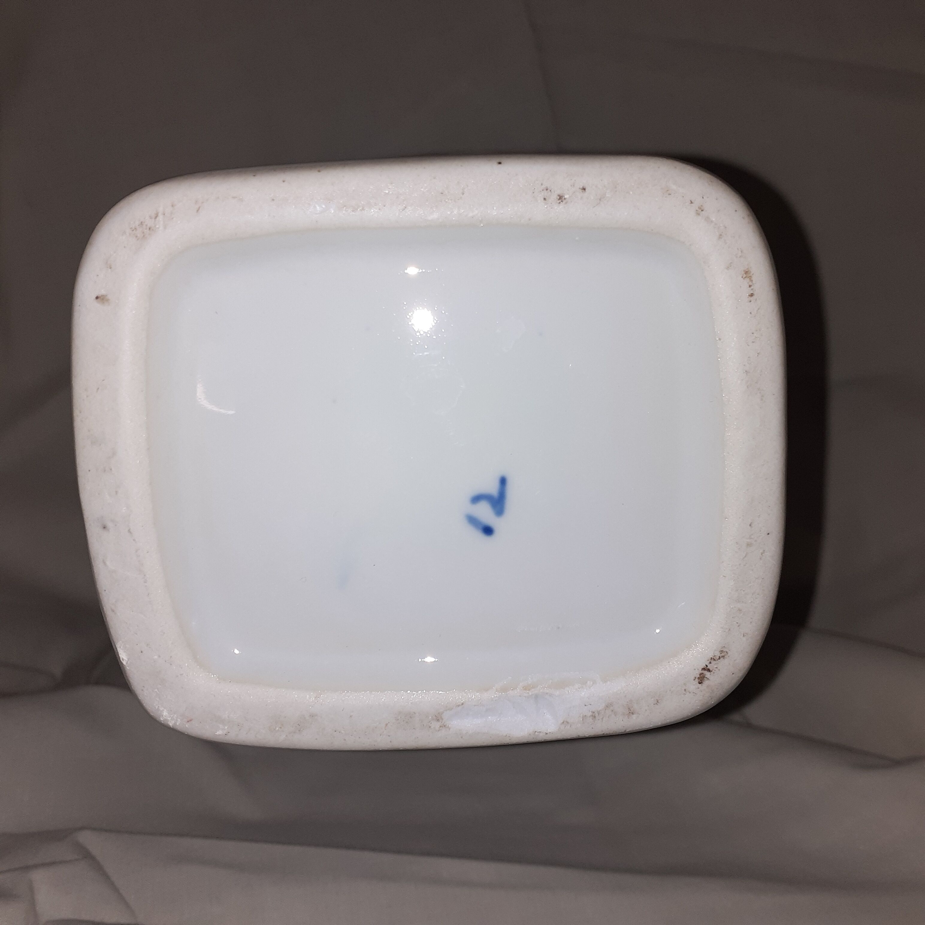 Ancient Asian vase decoration floral