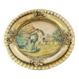 Combastel (Magdeleine), watercolor of a house with a mill, late 19th century