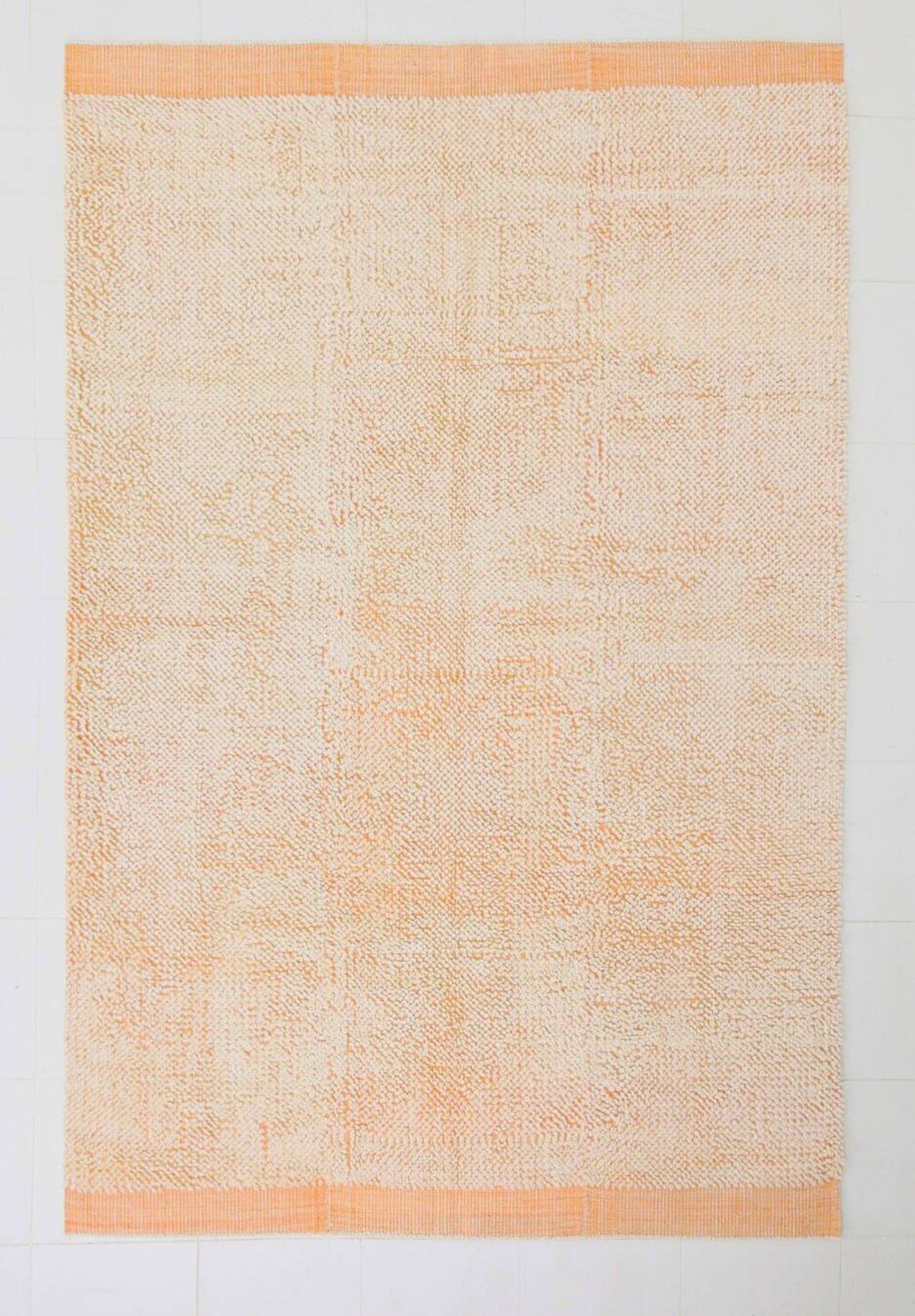 6x10 Pale Salmon Beige Handmade Contemporary Vintage Rug