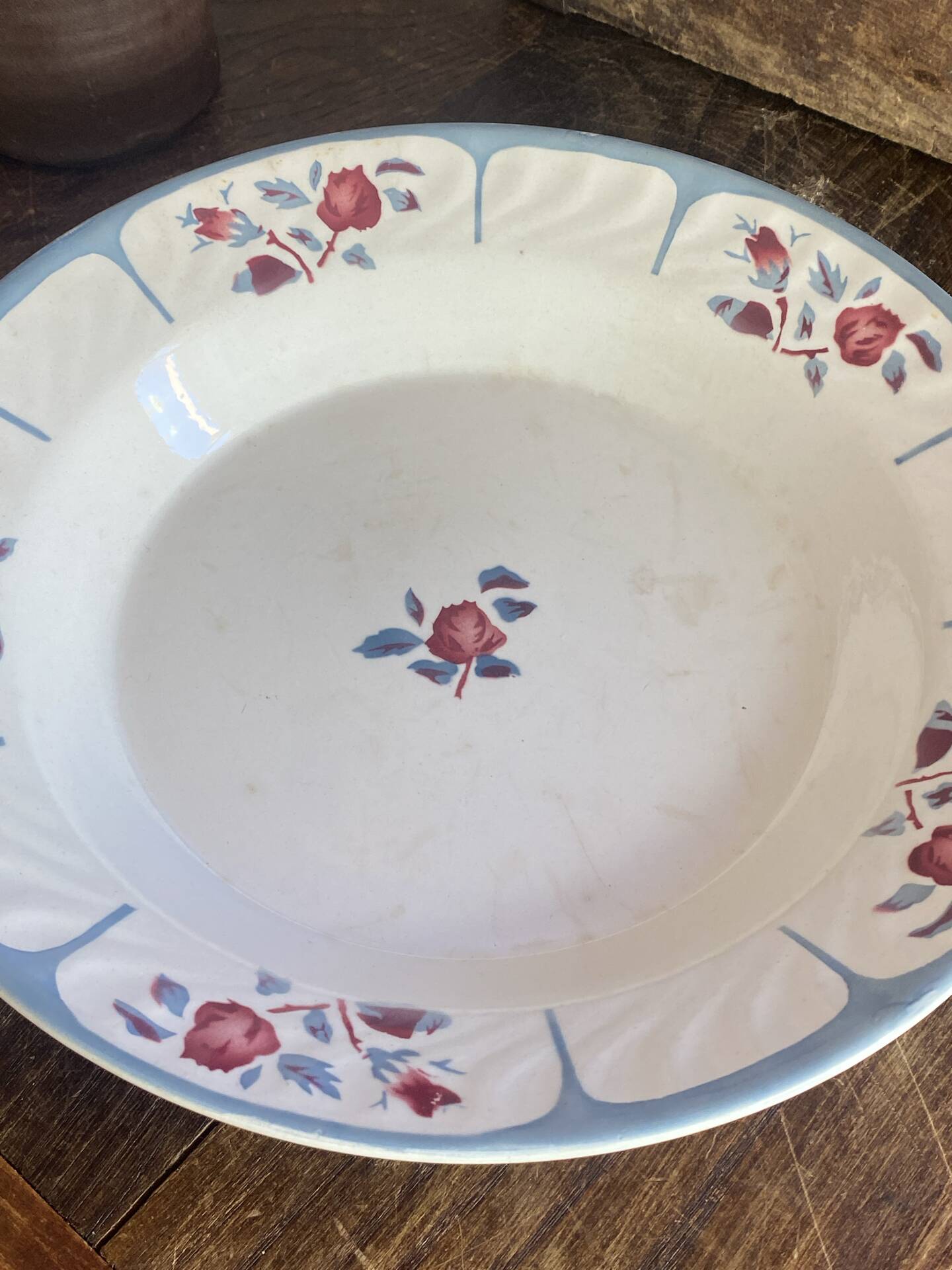 Plat creux de service, Digoin, Sarreguemines 