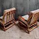 Paire de fauteuil en rotin vintage