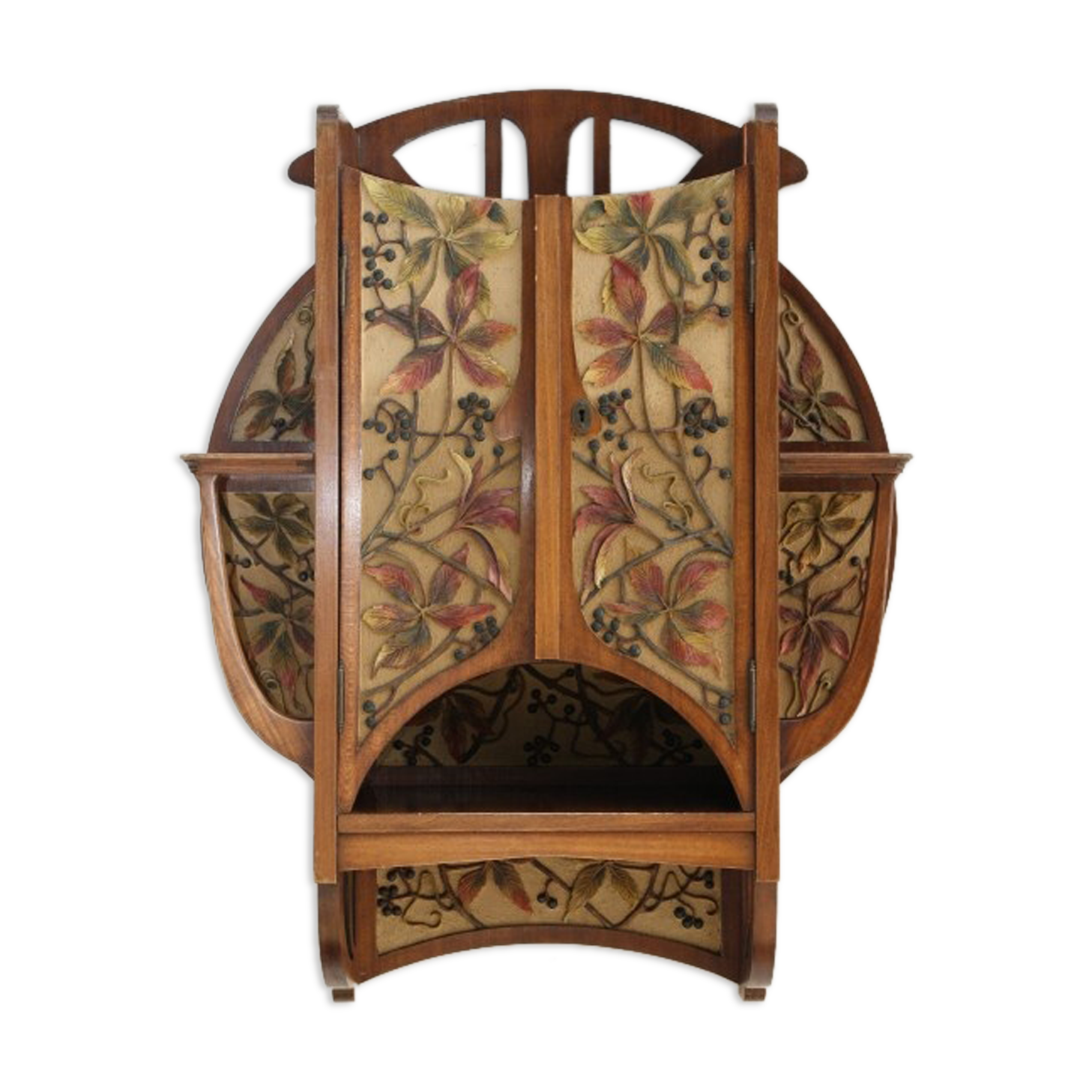 Art nouveau wall cabinet