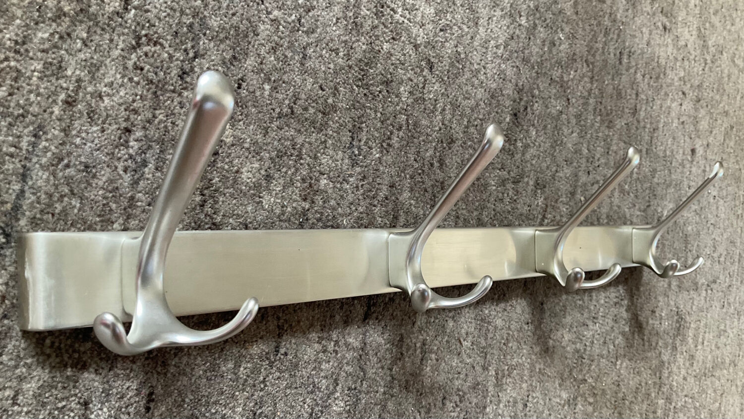 Vintage aluminum coat rack